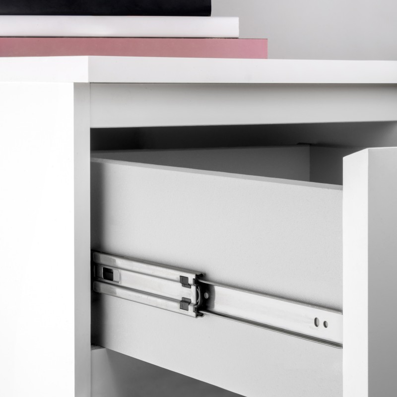 Jeu de coulisses a billes pour tiroir de grande charge a sortie totale hauteur 51mm, 500, Zingué, Acier, 4 un. 