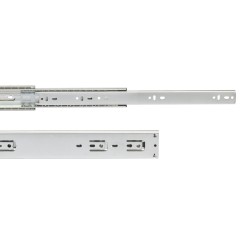 Jeu de coulisses a billes pour tiroir de grande charge a sortie totale hauteur 51mm, 600, Zingué, Acier, 2 un. 