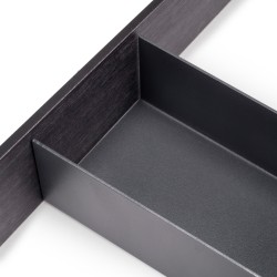 Organisateur Orderbox pour tiroir, 150x470 mm, Gris anthracite, Acier et Bois 