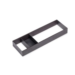 Organisateur Orderbox pour tiroir, 150x470 mm, Gris anthracite, Acier et Bois 
