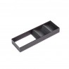 Organisateur incliné Orderbox pour tiroir, 150x470 mm, Gris anthracite, Acier et Bois 