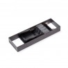 Porte-couteaux Orderbox pour tiroir, 150x470 mm, Gris anthracite, Acier et Bois 
