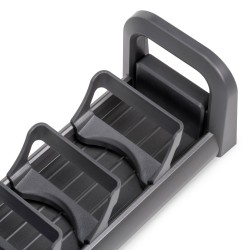 Porte-assiettes Orderbox pour tiroir, 90x470 mm, Gris anthracite, Aluminium et Plastique 