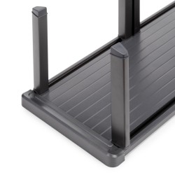 Porte-assiettes Orderbox vertical pour tiroir, 159x468 mm, Gris anthracite, Aluminium et Plastique 