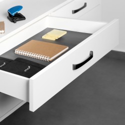 Coulisses Silver à sortie totale avec amortie et crochet, 540, Zingué, Acier 