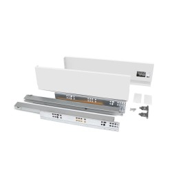 Tiroir extérieur Vertex 40 kg hauteur 93 mm, Profondeur:550, Peint en blanc, Acier, 1 ut. 