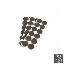 Patins en feutre adhésifs pour meubles, circulaires, D. 40 mm, 10 ut. 