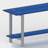 Pieds latéraux pour banc de vestiaire, aluminium, anodisé mat, 2 un. 