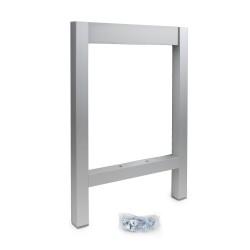 Pieds latéraux pour banc de vestiaire, aluminium, anodisé mat, 2 un. 
