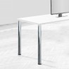Pieds pour table D. 60 mm en acier, Ø 60, Peint en aluminium, Acier, 1 lt 