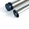 Pieds pour table D. 60 mm en acier, Ø 60, Nickel satiné, Acier, 1 lt 