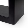 Pieds rectangulaires Square pour table, 600, Peint en noir, Acier, 2 u 