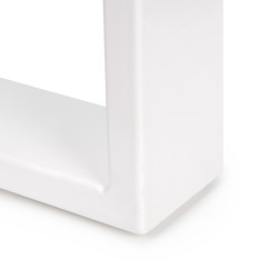 Pieds rectangulaires Square pour table, 800, Peint en blanc, Acier, 2 u 