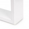 Pieds rectangulaires Square pour table, 800, Peint en blanc, Acier, 2 u 