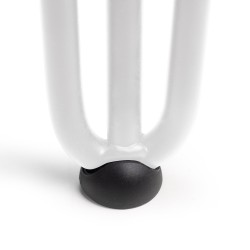 Pieds Hairpin de 3 barres par table, 710, Peint en blanc, Acier, 4 u 