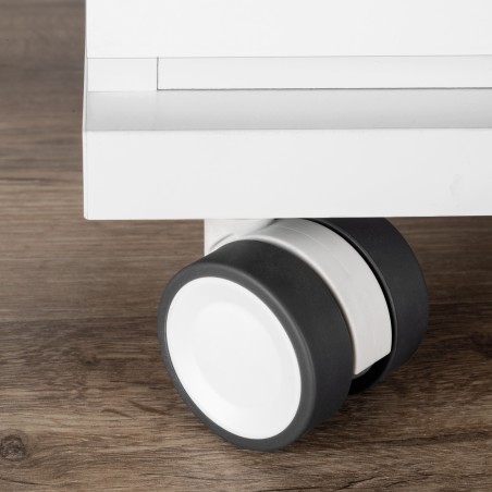 Kit roulettes Bowl 2 avec plétine de montage, Ø 50, Acier et Plastique, 1 ut. 