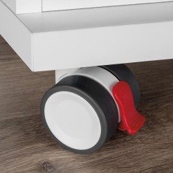 Kit roulettes Bowl 2 avec plétine de montage, Ø 50, Acier et Plastique, 1 ut. 