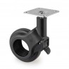 Kit roulettes Hole 2 avec plétine de montage, Ø 60, Peint en noir, Acier et Plastique, 1 ut. 