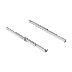 Coulisses pour table à rallonge Shot, Inox brossé , Aluminium, 1 ut. 