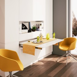 Coulisses pour table à rallonge Lunch+39, Inox brossé , Aluminium, 1 ut. 