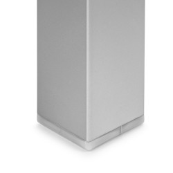 Pieds carrés pour table, 50x50mm, Peint en aluminium, Acier, 4 u 