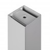 Pieds carrés pour table, 50x50mm, Peint en aluminium, Acier, 4 u 