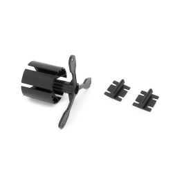 Gaine passe-câbles Hexa, Plastique noir, Plastique, 1 u 