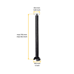 Gaine passe-câbles Hexa, Plastique noir, Plastique, 1 u 