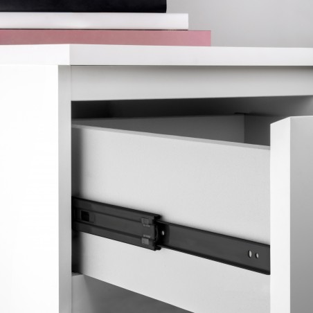 Paire de coulisses pour tiroires, à billes, 45 x 250 mm, à sortie totale, Noir, 5 ut. 