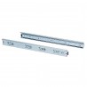 Paire de coulisses pour tiroires, à billes, 45 x 400 mm, à sortie totale, Zingué, 5 ut. 